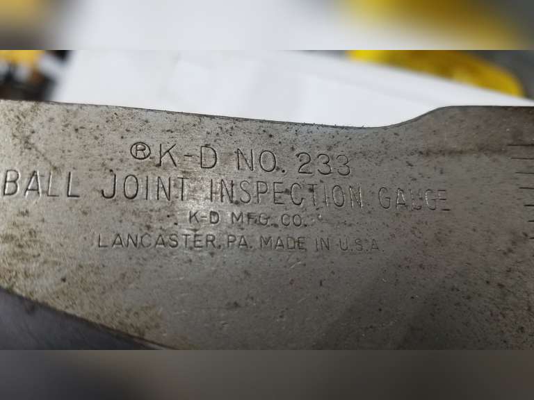 KD No. 233 Ball Joint Inspection Gauge Adam Marshall Land & Auction, LLC
