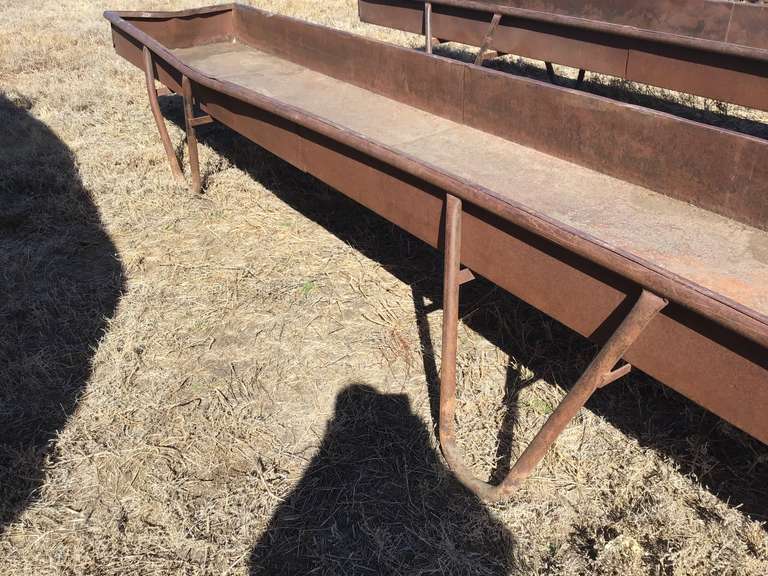 (4) Steel Feed Bunks, 16Ft Adam Marshall Land & Auction, LLC