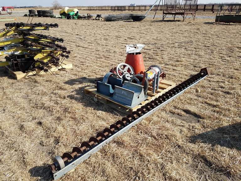 Grain Bin Parts, sweep auger 11ft Adam Marshall Land & Auction, LLC