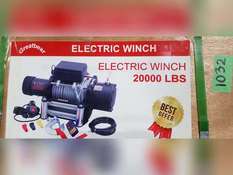 Greatbear Electric Winch 20,000 Lbs NIB Adam Marshall Land