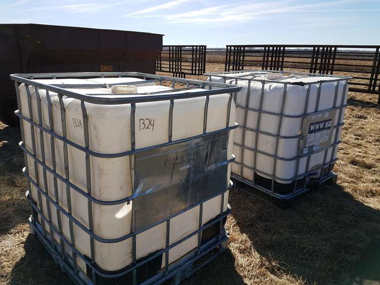 (2) Plastic Bulk Bins 40"x47"x44"T Adam Marshall Land & Auction, LLC