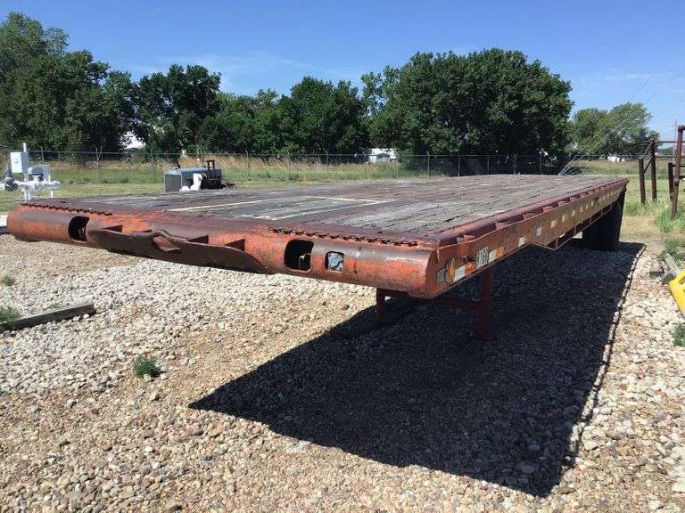 1962 Leland TF135 Flatbed Semi Trailer Adam Marshall Land & Auction, LLC