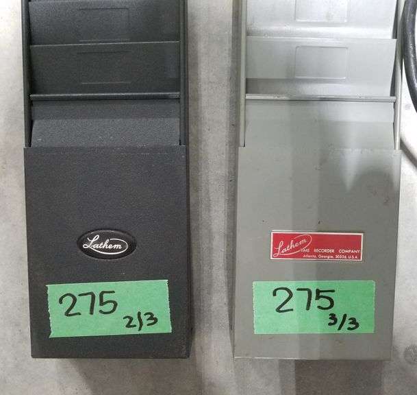 Lathem Time Clock & Time Card Racks Adam Marshall Land & Auction, LLC