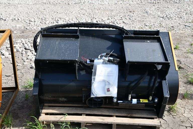 Unused Wolverine concrete mixer for skid steer Adam Marshall Land