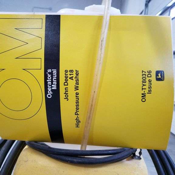 John Deere Model A18 Power Washer Adam Marshall Land & Auction, LLC