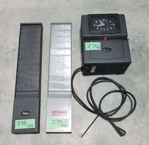 Lathem Time Clock & Time Card Racks Adam Marshall Land & Auction, LLC