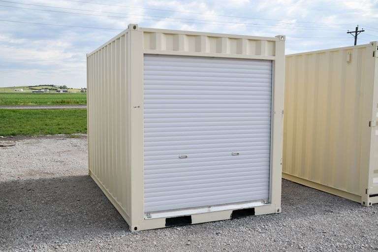 12FT Storage Container with Rollup Door Adam Marshall Land & Auction, LLC