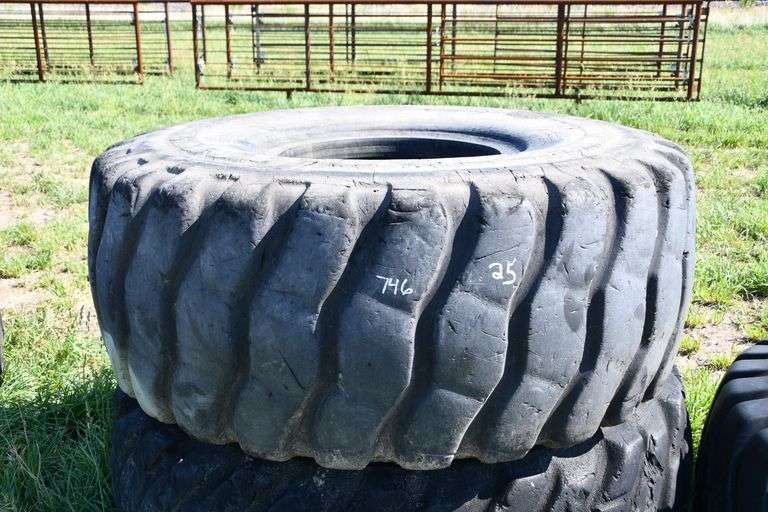 (2) 26.5R25 Loader Tires Adam Marshall Land & Auction, LLC