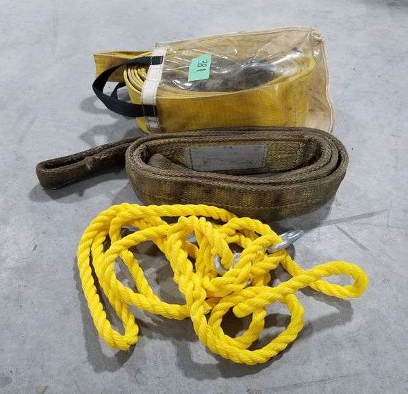 Assorted Tow Straps & Clevises Adam Marshall Land & Auction, LLC