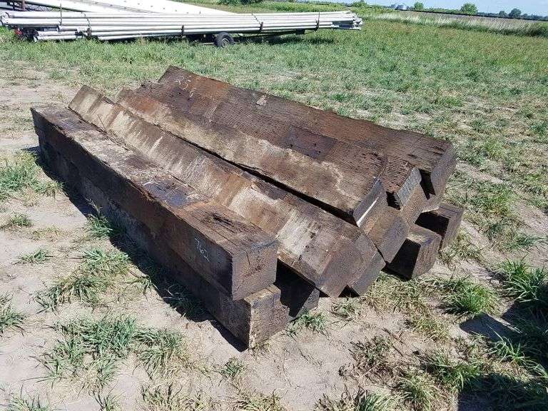 (14) Railroad Ties, 10"x10"x10FT, One is 7x9" Adam Marshall Land