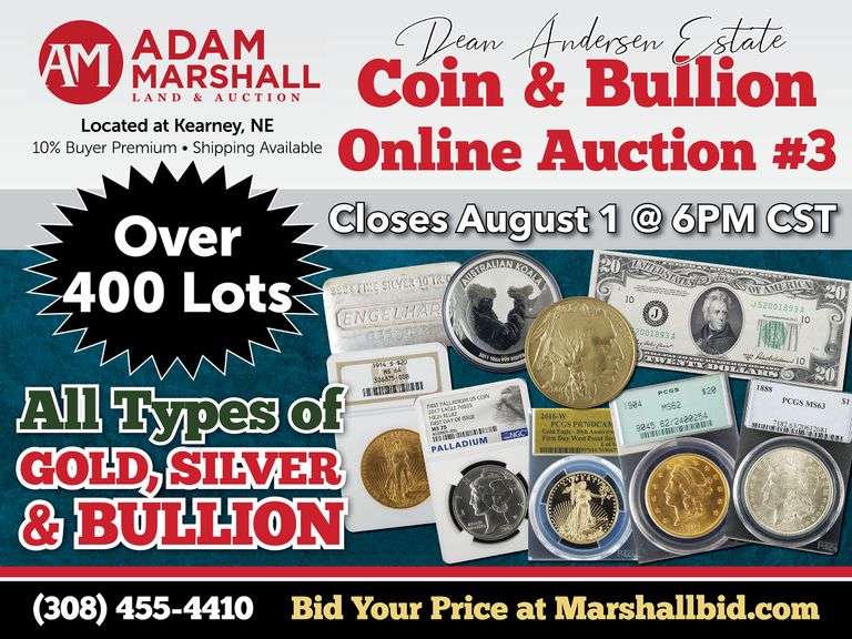 Dean Andersen Estate Online Coin & Bullion Auction #3