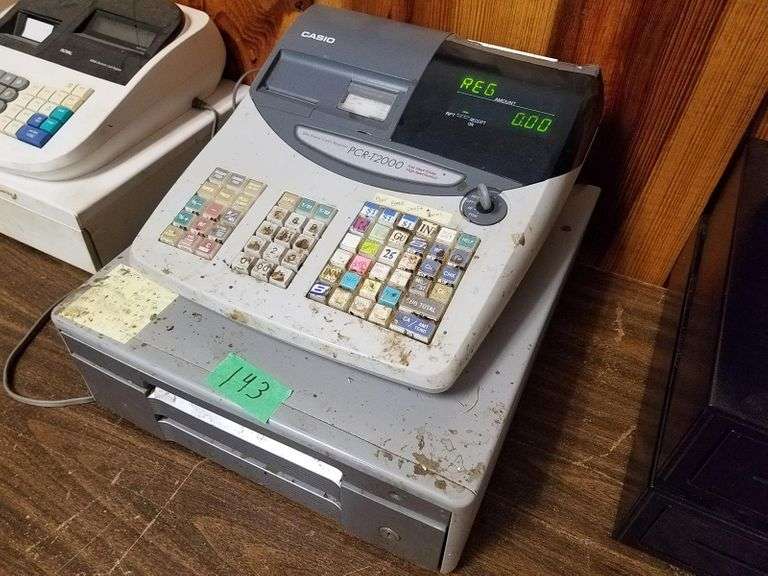 Casio PCR2000 Cash Register Adam Marshall Land & Auction, LLC