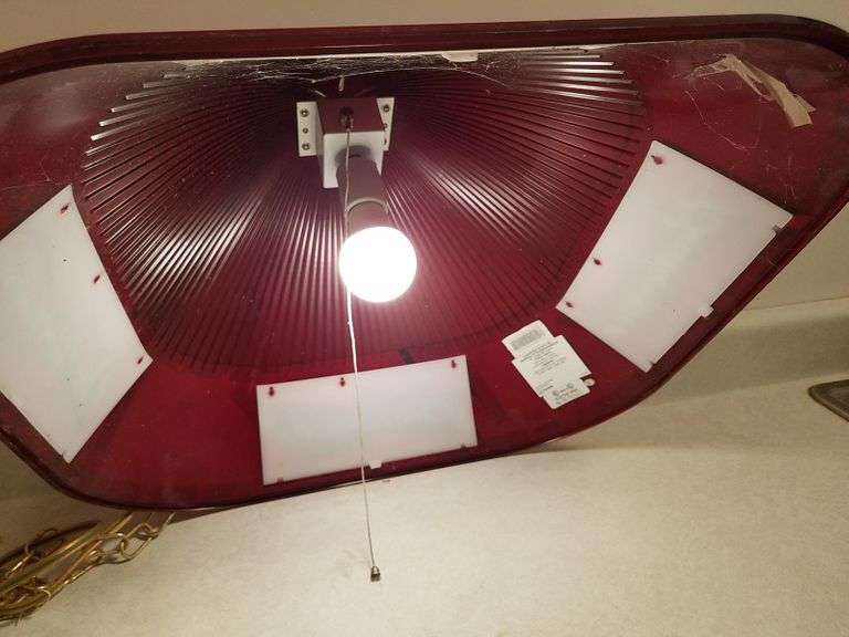 Budweiser Pool Table Light, works, plastic Adam Marshall Land