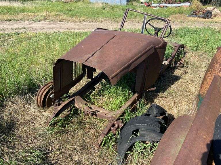 Early 1930's Chevy Car Frame, Cowl, & Hood (Located Cozad, NE) Adam