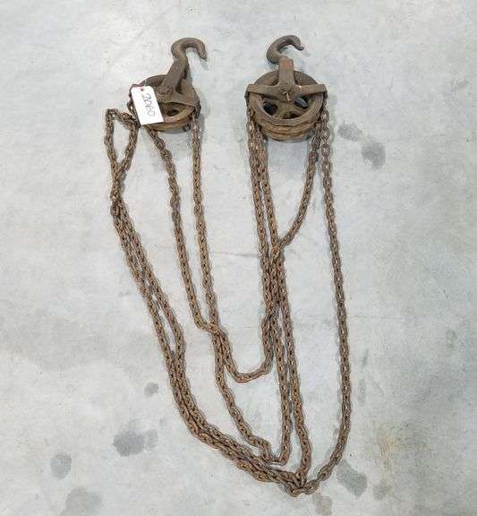 Blue Boy Differential Hoist One Ton Adam Marshall Land & Auction, LLC