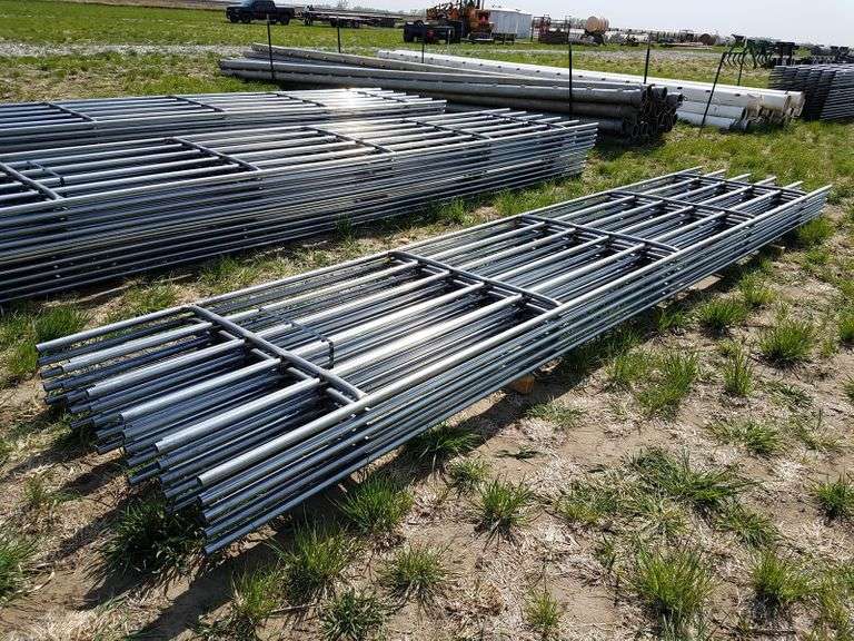 New 20 ft. continuous fence panels, 6 bar, 2nd's Stock, sold 10 x bid