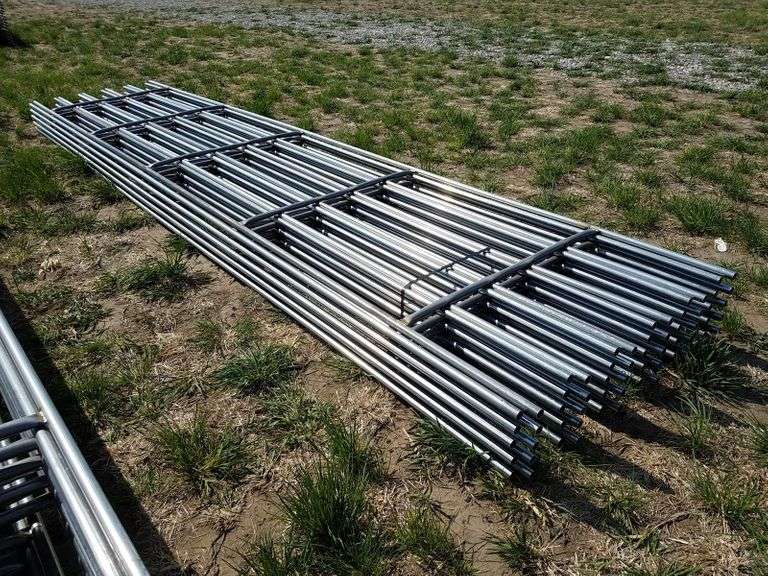 New 20 ft. continuous fence panels, 6 bar, 2nd's Stock, sold 10 x bid