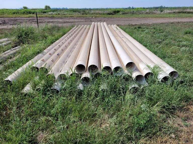 (32) 8" PVC gated pipe, 20" gates Adam Marshall Land & Auction, LLC