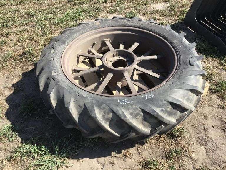 Tractor Tire & Rim 12.436, 6 hole Adam Marshall Land & Auction, LLC