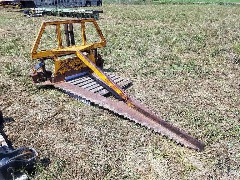 Tractor 3pt or Wheel Loader Mount Tree Saw Blade Adam Marshall Land