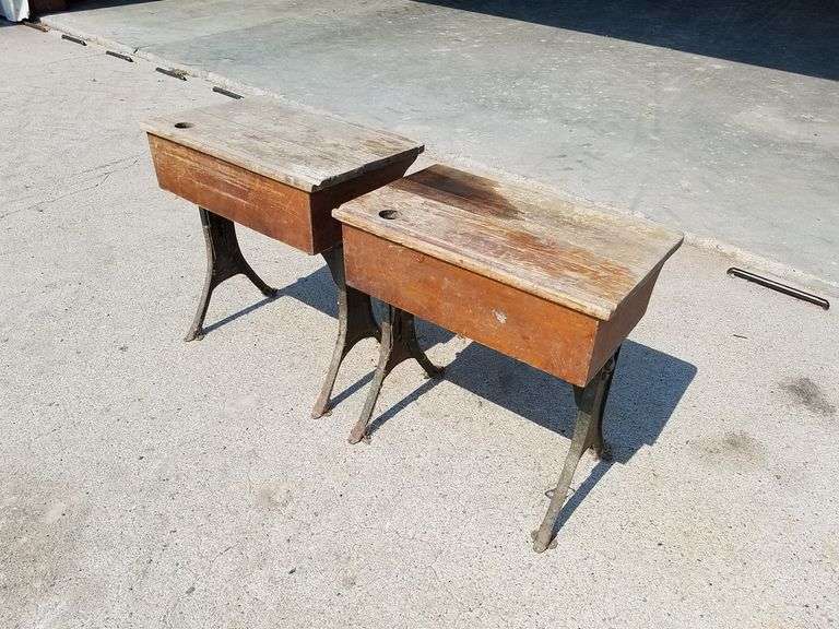 (2) School Desks Adam Marshall Land & Auction, LLC