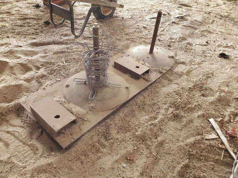Skidsteer barb wire unroller - Adam Marshall Land & Auction, LLC