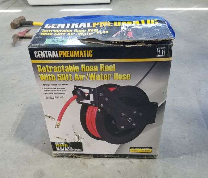 Central Pneumatic Retractable Hose Reel W/50