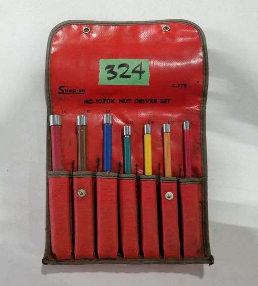 Snapon SAE Nut Driver Set Adam Marshall Land & Auction, LLC