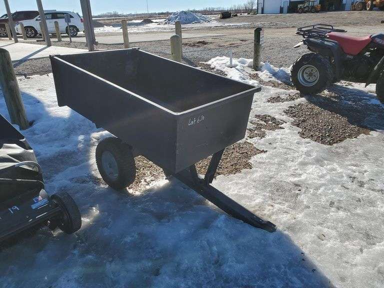 GroundWork TowBehind Dump Trailer for Lawn Tractor Adam Marshall