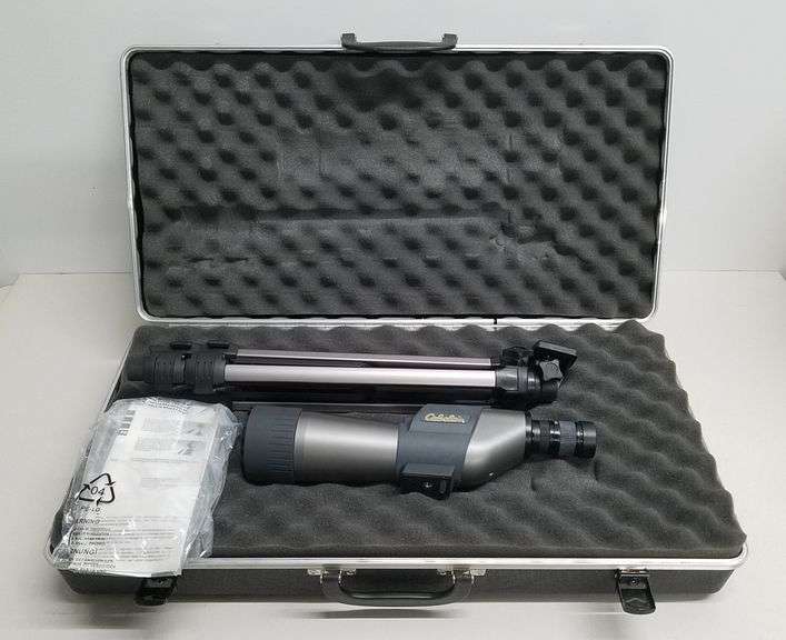 Cabela's Spotting Scope W/Tripod,Hard Case & Car Window Mount Adam