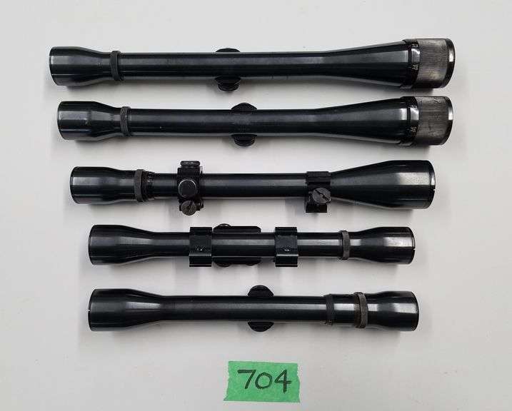 Assorted Weaver Scopes (1) V7, (1) KV 60, (1) V8, (1) K8C3, (1) K10