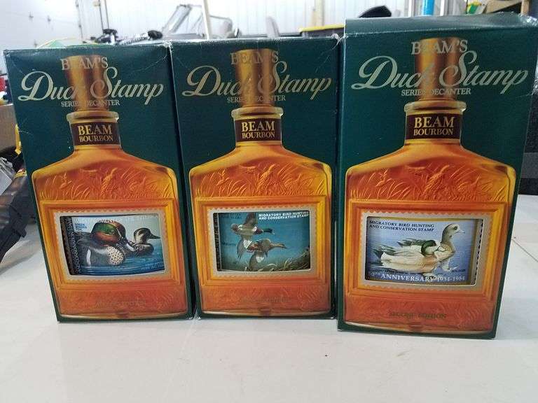 3 Duck Stamp Decanter Adam Marshall Land & Auction, LLC
