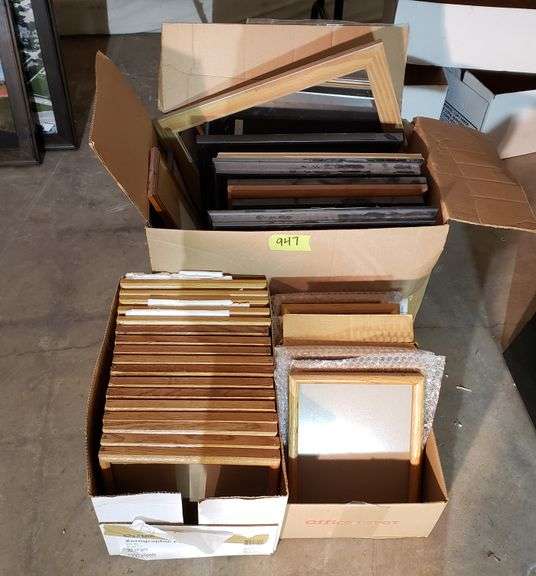 (3) Boxes Assorted Picture/Document Frames Adam Marshall Land
