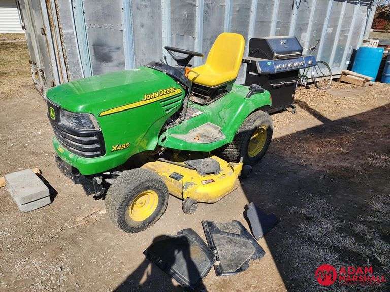 John Deere X485 Lawn Mower Not Running Adam Marshall Land & Auction