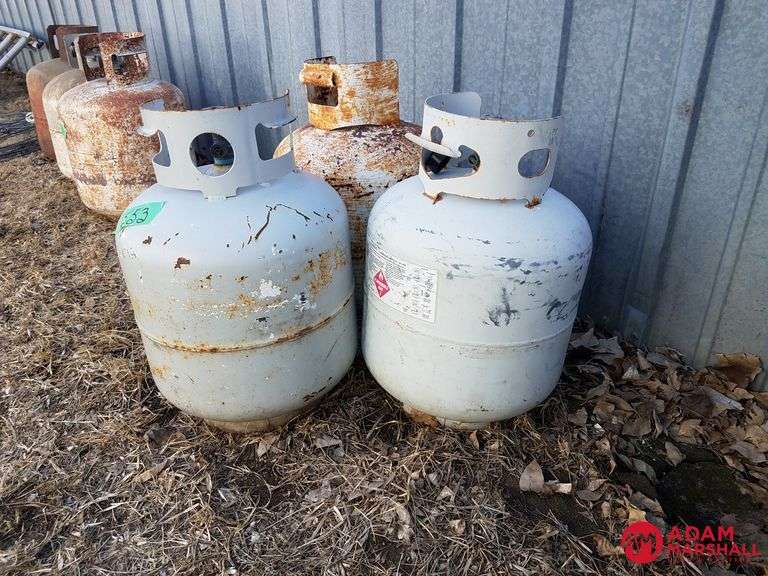 3 Propane Bottles Adam Marshall Land & Auction, LLC