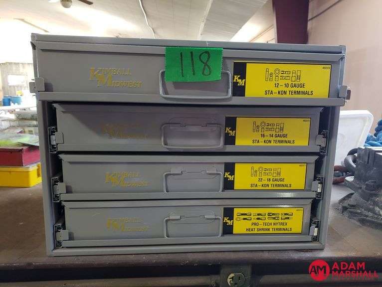 Kimball Midwest 4 drawer Nylon Terminal Assortment Storage Bin Adam