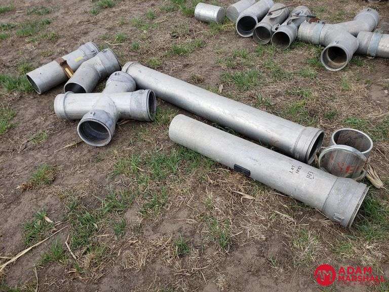 (6) Miscellaneous 8IN Irrigation Pipe Fittings Adam Marshall Land