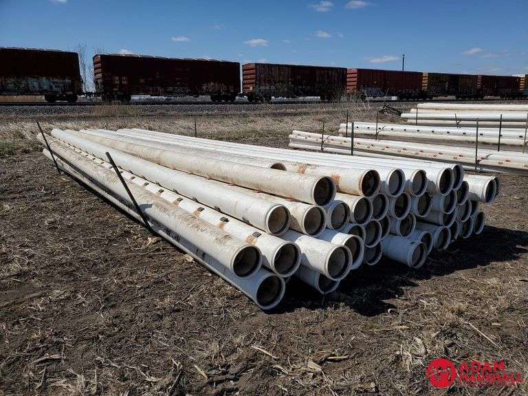 (42) Lengths 30FT PVC Irrigation Pipe, Gated Adam Marshall Land