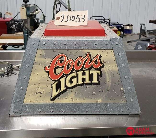 Coors LIght Bar Light Adam Marshall Land & Auction, LLC