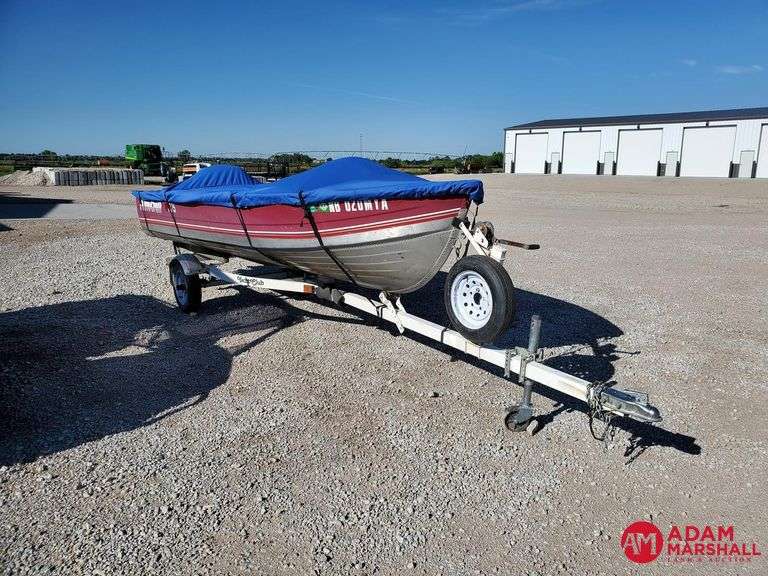 1997 MirroCraft 14FT VHull Fishing Boat Adam Marshall Land & Auction