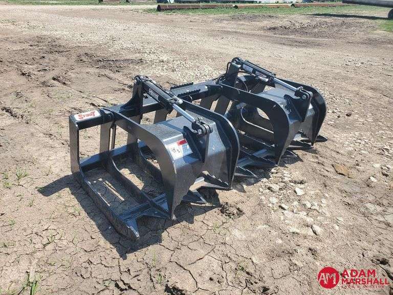 Stout 728 Brush Grapple Bucket for Skid Steer Adam Marshall Land
