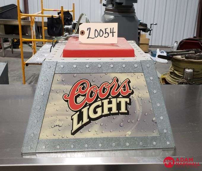 Coors Light Bar Light Adam Marshall Land & Auction, LLC