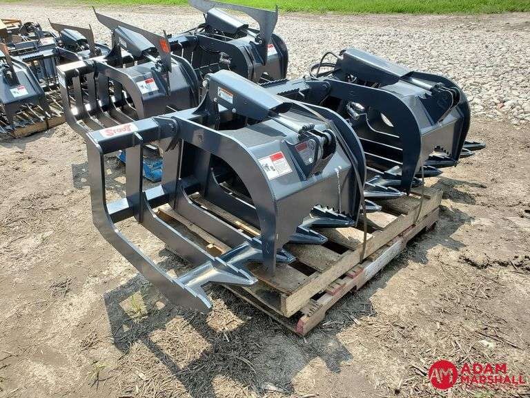 Unused Stout XHD846 Brush Grapple Bucket for Skid Steer Adam