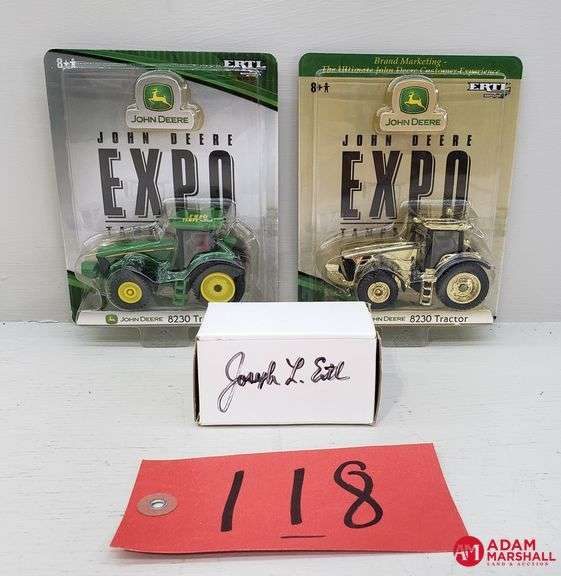 (3) John Deere Expo Tampa 2006 Tractors with Joseph L. Ertl autograph 1