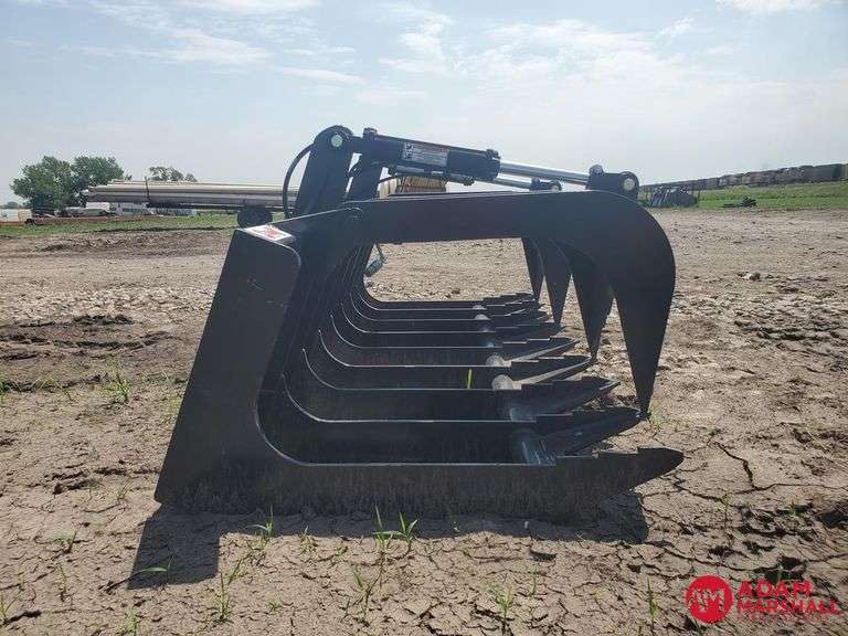 Stout 728 Brush Grapple Bucket for Skid Steer Adam Marshall Land