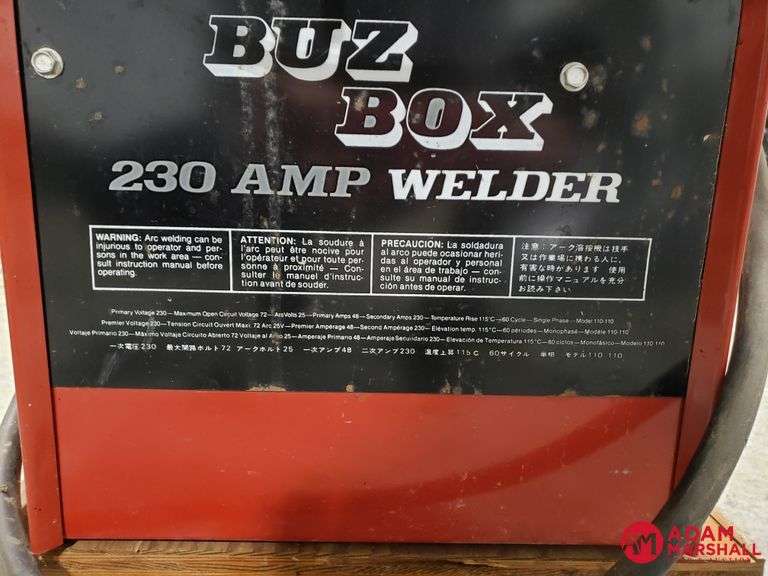 Century Buz Box Welder Adam Marshall Land & Auction, LLC