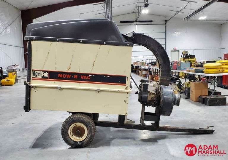 AgriFab MowNVac Tow Behind Lawn Vacuum 10 Cu Ft Adam Marshall