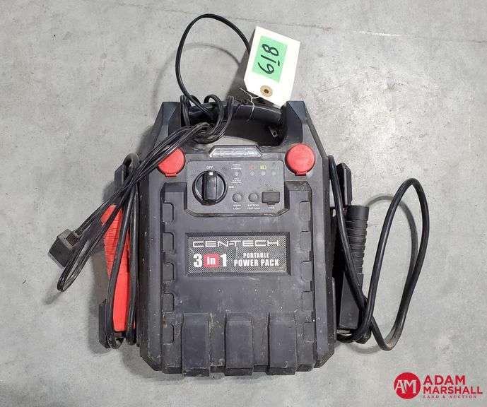 CenTech 3 In 1 Portable Power Pack Adam Marshall Land & Auction, LLC