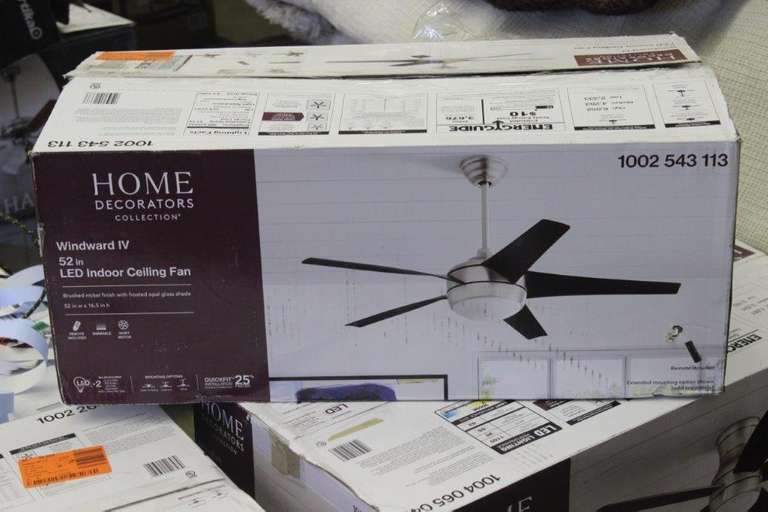 Windward IV 52in LED Ceiling Fan Matthews Auctioneers