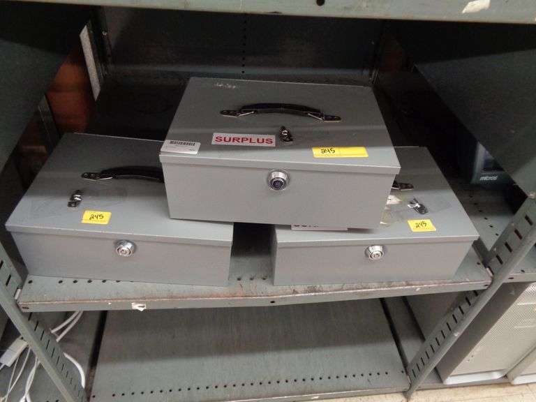 3 LOCK BOXES Matthews Auctioneers